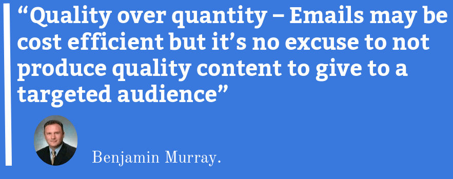 email marketing quote by famous author