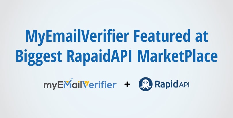 MyEmailVerifier Featured at Biggest RapaidAPI MarketPlace