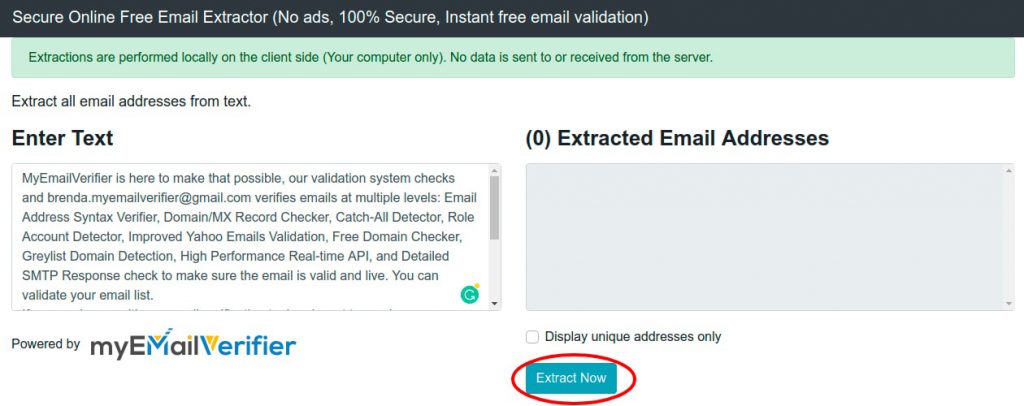 How to use Email Extractor Tool: Step- 1