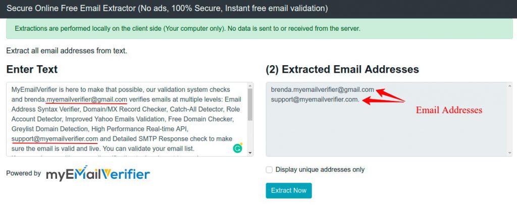 How to use Email Extractor Tool: Step- 2