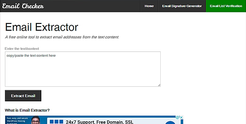 free search engine email address extractor