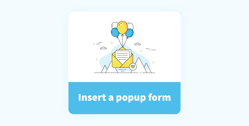 Insert a popup form