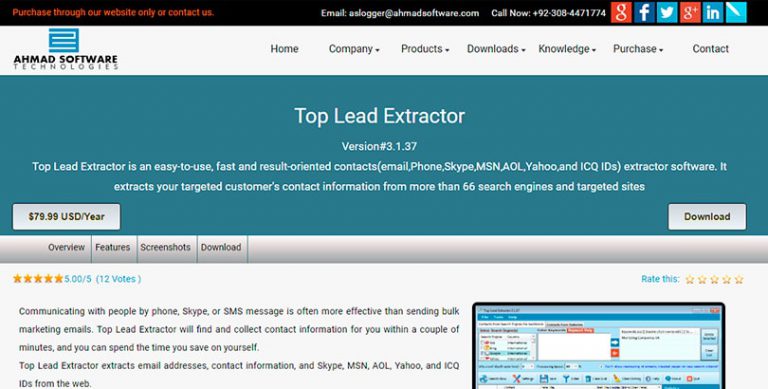 best free email extractor url