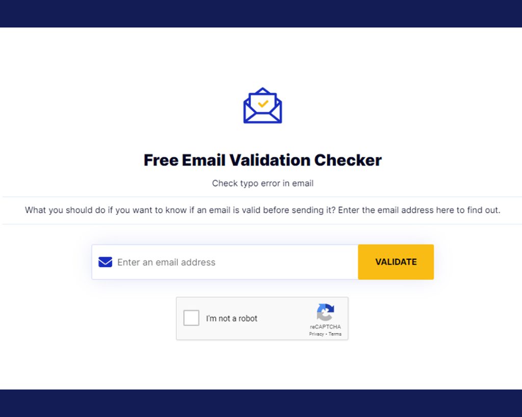 FREE EMAIL VALIDATION CHECKER ONLINE