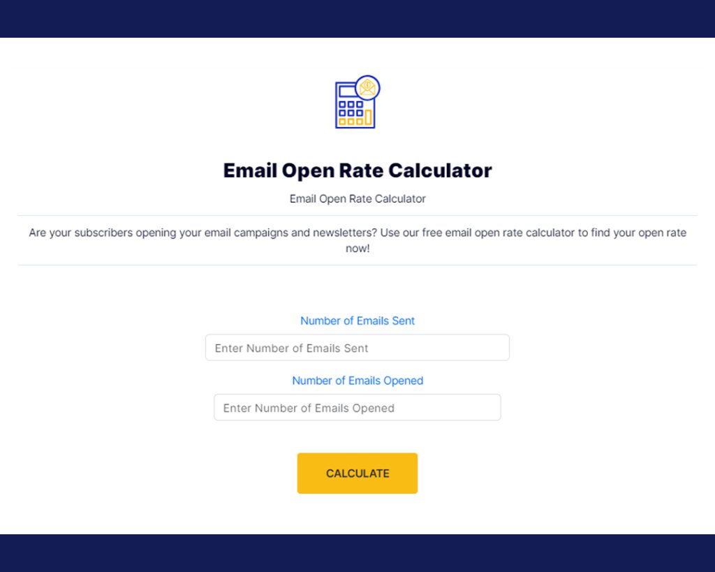 Free Email Open Rate Calculator Online