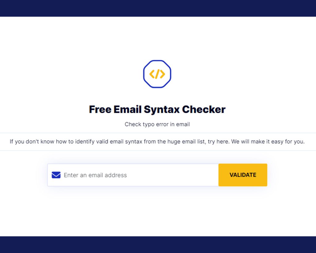 Free Email Syntax Checker online