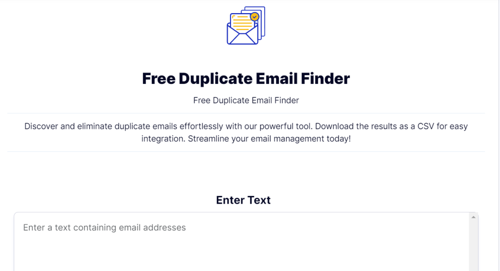 Free Duplicate Email Finder