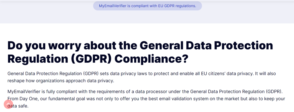 GDPR Compliance - Eliminate Invalid Email address