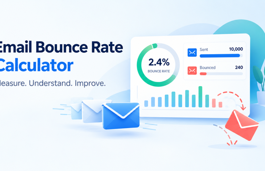 Email Bounce Rate Calculator Dashboard