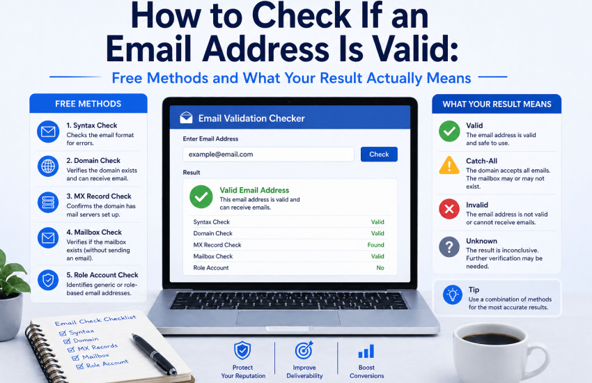 How to Check If an Email Is Valid With Free Email Verification Tool