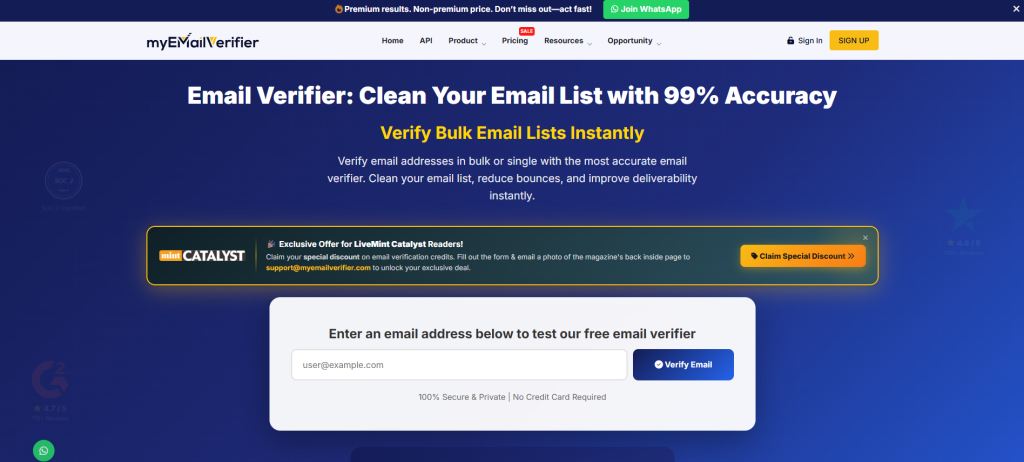 myEmailVerifier - Email Verification Tool