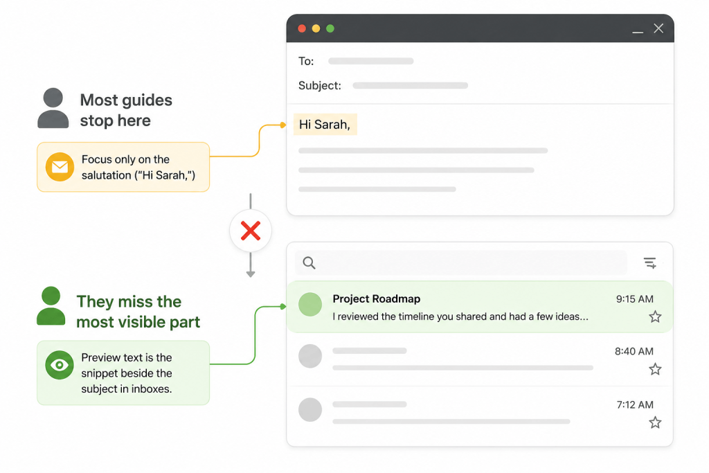 why preview text is important in email