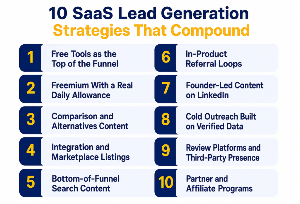 SaaS Lead Generation Strategies That Compound