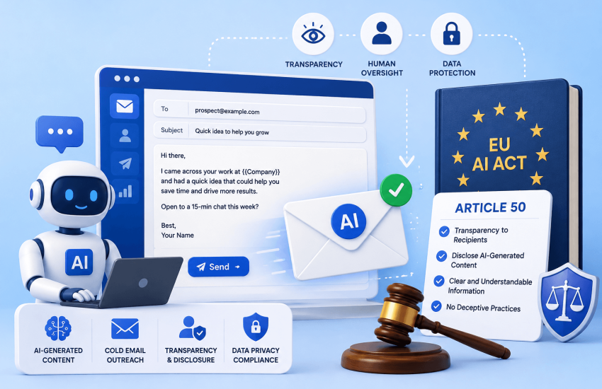 AI-Generated Cold Email and the EU AI Act What Article 50 Actually Requires