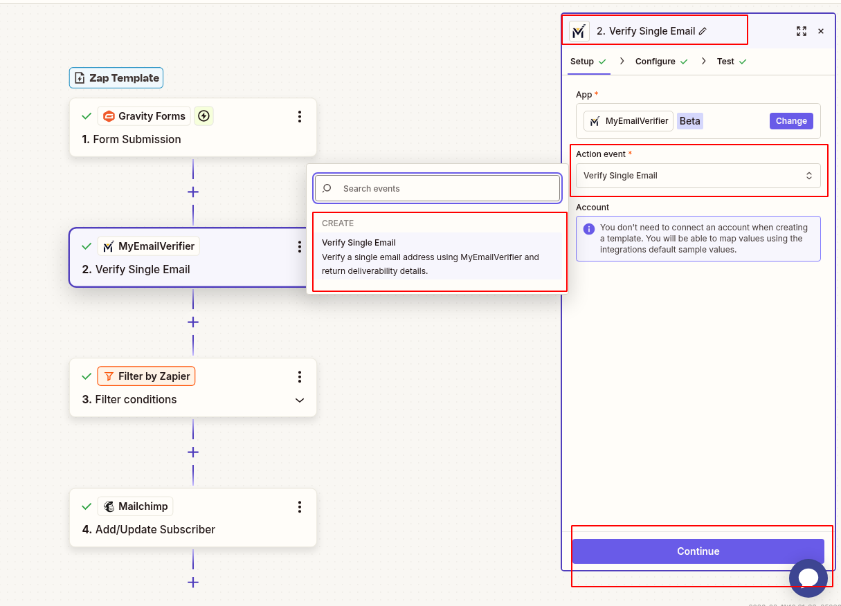 MyEmailVerifier verify Gravity Forms email with field mapping